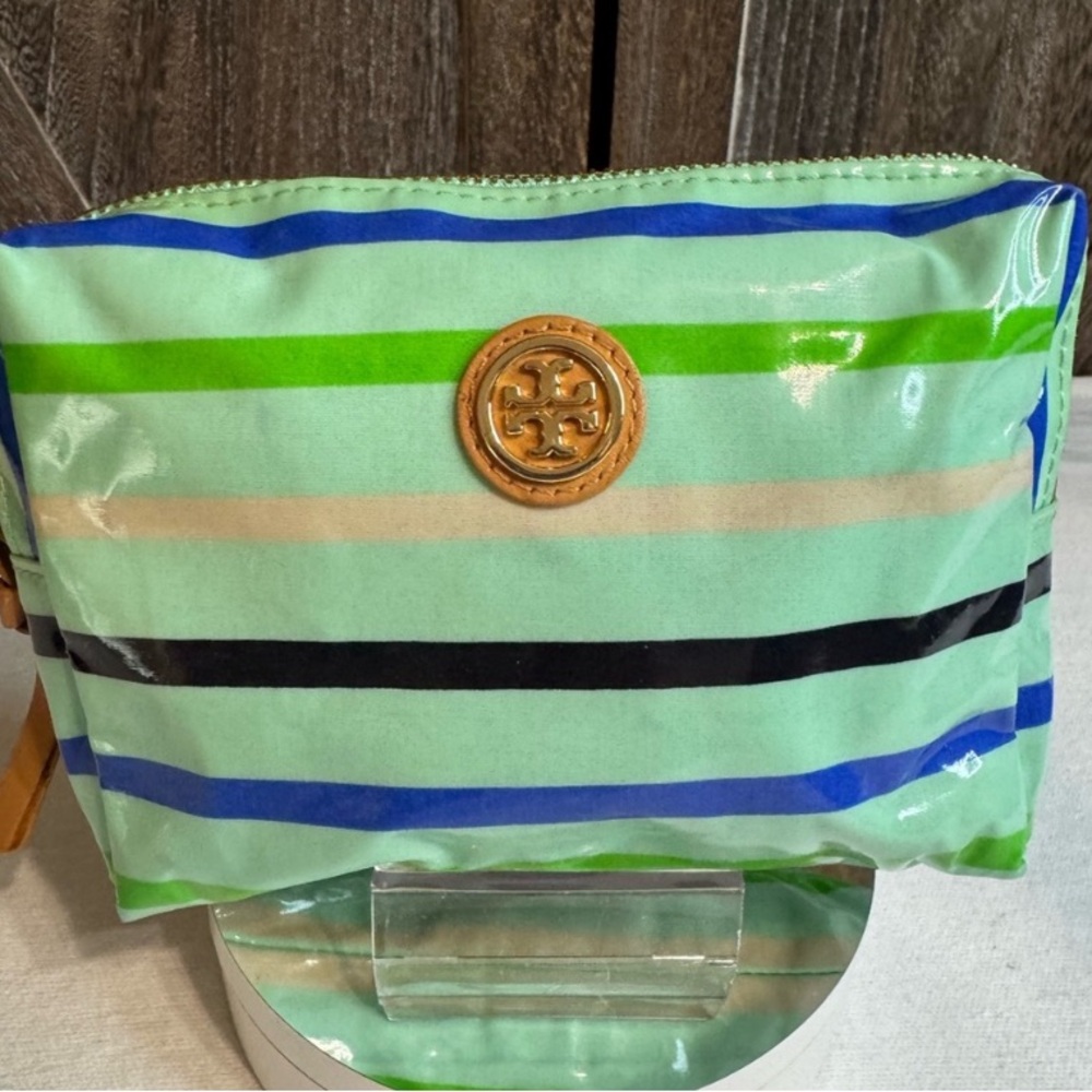 Tory Burch Multicolor Striped Cosmetic Bag